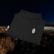 Waterfowl Coffee Heritage Hoodie in Black, folded with chest logo