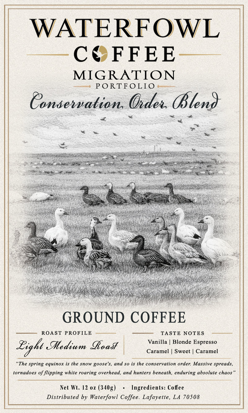 Conservation Order Blonde Espresso · 12 oz ground in kraft bag