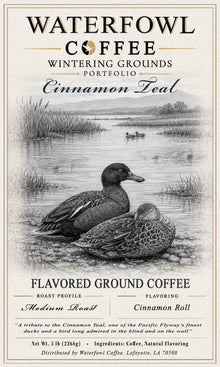 Cinnamon Teal Cinnamon Roll · 5 lb ground in kraft bag