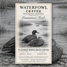 Cinnamon Teal Cinnamon Roll · 2 lb whole bean, label over artwork