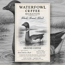 Black Brant Italian Roast · 12 oz ground, label over artwork