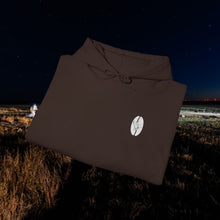 Waterfowl Coffee Heritage Hoodie in Dark Chocolate, folded with chest logo